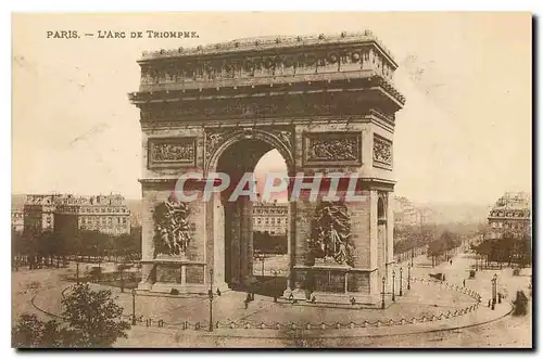 Cartes postales Paris L'Arc de Triomphe