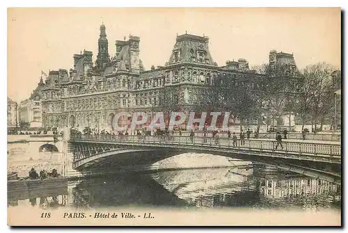 Cartes postales Paris Hotel de Ville