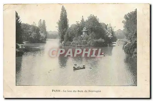 Cartes postales Paris Le Lac du Bois de Boulogne