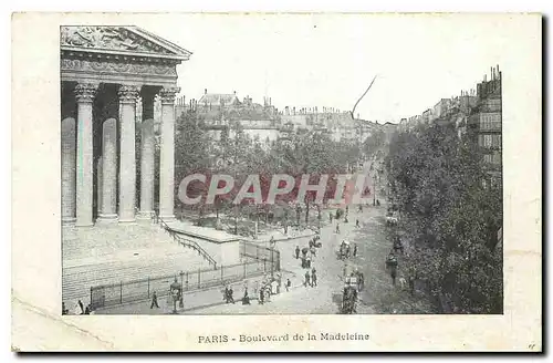 Cartes postales Paris Boulevard de la Madeleine