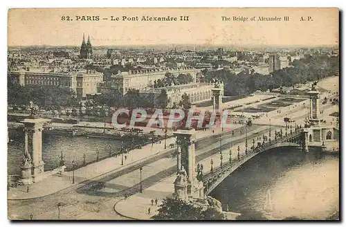 Cartes postales Paris Le Pont Alexandre III