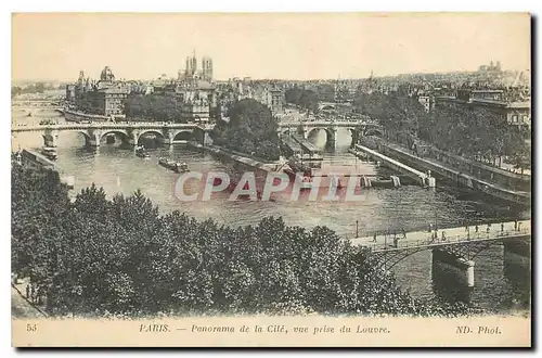 Ansichtskarte AK Paris Panorama de la Cite vue prise du Louvre