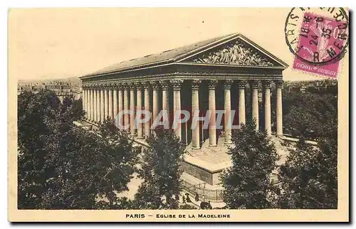 Cartes postales Paris Eglise de la Madeleine