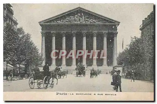 Cartes postales Paris La Madeleine & Rue Royale