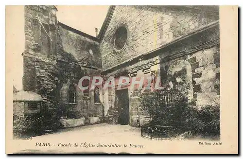 Ansichtskarte AK Paris Facade de l'Eglise Saint Julien le Pauvre