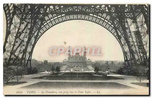 Ansichtskarte AK Paris le Trocadero vue prise sous la Tour Eiffel