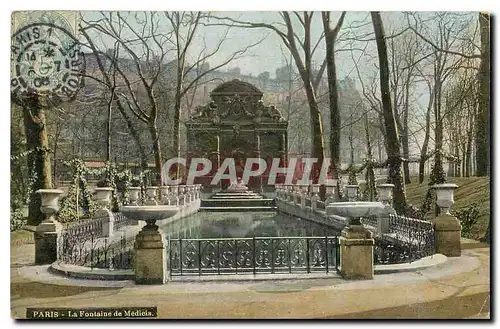 Cartes postales Paris La Fontaine de Medicis