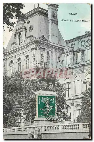 Cartes postales Paris Statue d'Etienne Marcel