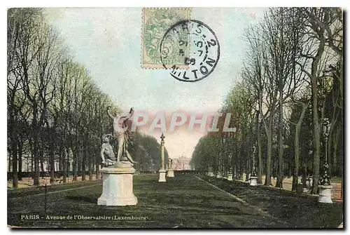 Cartes postales Paris Avenue de l'Observatoire Luxembourg