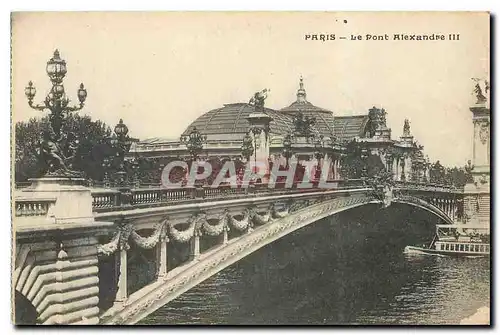 Cartes postales Paris le Pont Alexandre III