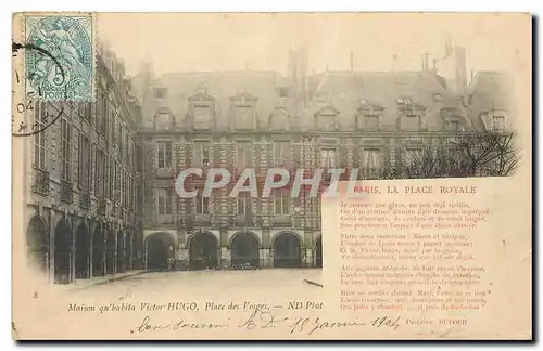 Ansichtskarte AK Maison qu'habita Victor Hugo Place des Vosges