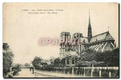 Cartes postales Paris Eglise Notre Dame L'Abside