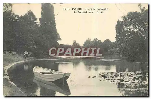 Ansichtskarte AK Paris Bois de Boulogne Le Lac St James