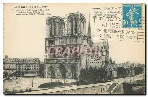 Cartes postales Paris Notre Dame