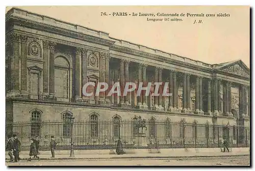 Ansichtskarte AK Paris le Louvre Colonnade de Perrault