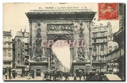 Cartes postales Paris La Porte Saint Denis