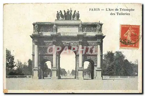 Cartes postales Paris L'Arc de Triomphe des Tuileries