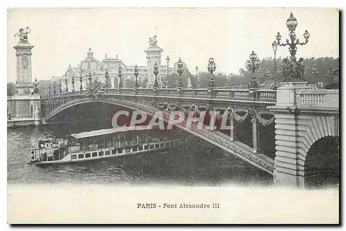 Cartes postales Paris Pont Alexandre III