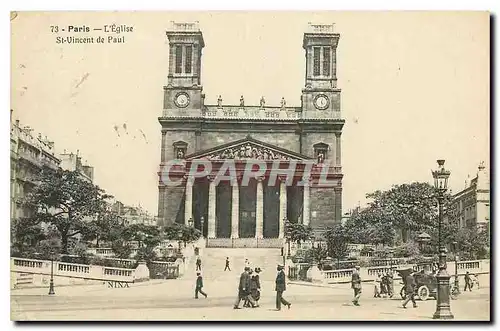 Cartes postales Paris L'Eglise St Vincent de Paul