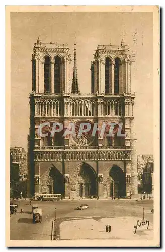 Cartes postales Paris Notre Dame facade