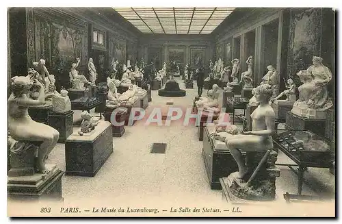 Cartes postales Paris Le Musee du Luxembourg La Salle ds Statues