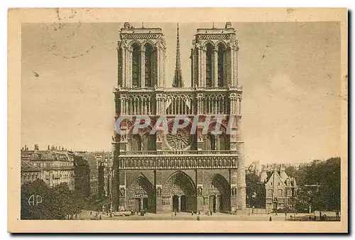 Ansichtskarte AK Paris Notre Dame La Facade edifee