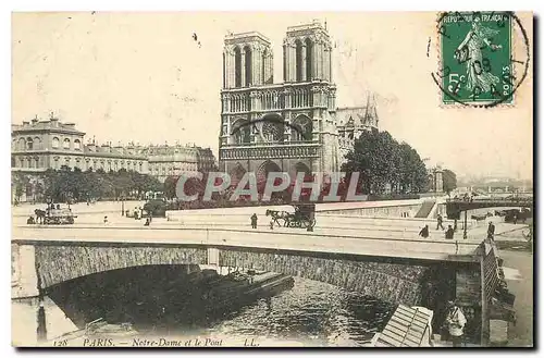 Ansichtskarte AK Paris Notre Dame et le Pont