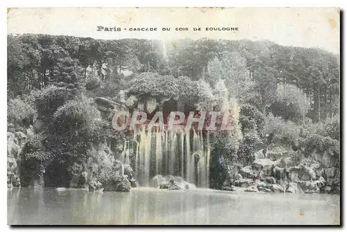 Cartes postales Paris Cascade du bois de Boulogne