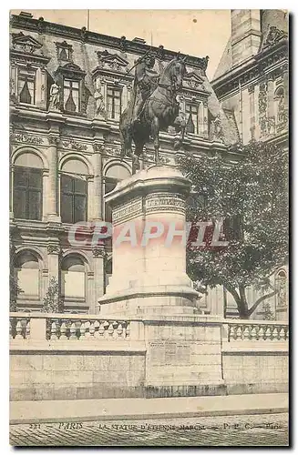 Ansichtskarte AK Paris La Statue d'Etienne Marcel