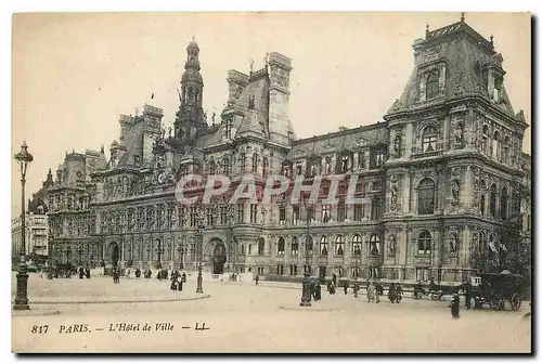 Cartes postales Paris l'Hotel de Ville