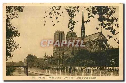 Ansichtskarte AK Paris Notre Dame l'Abside Notre Dame Church