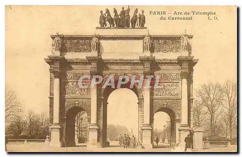 Cartes postales Paris Arc de Triomphe du Carrousel