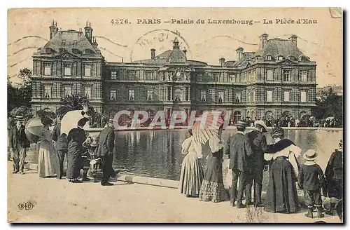 Cartes postales Paris Palais du Luxembourg La Piece d'Eau