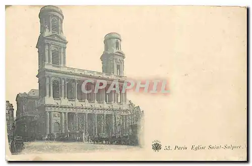 Cartes postales Paris Eglise Saint Sulpice