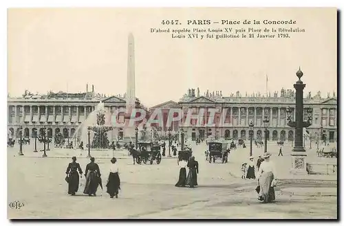 Cartes postales Paris Place de la Concorde