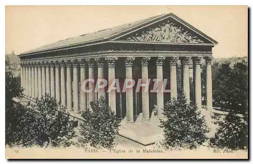 Cartes postales Paris l'Eglise de la Madeleine