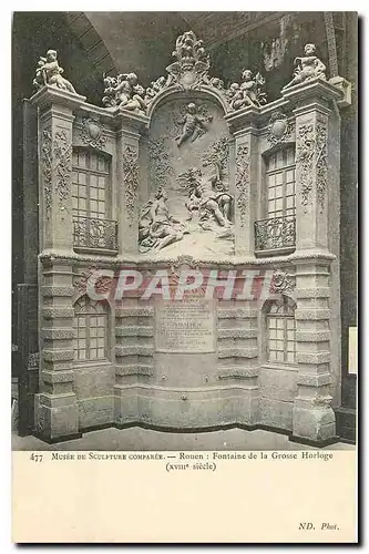 Cartes postales Musee de Sculpture Comparee Rouen Fontaine de la Grosse Horloge