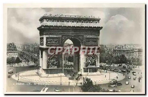 Cartes postales Paris l'Arc de Triomphe