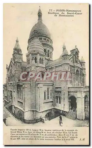 Cartes postales Paris Montmartre Basilique du Sacre Coeur de Montmartre