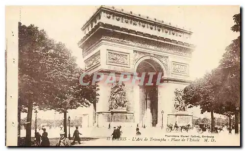 Cartes postales Paris l'Arc de Triomphe Place de l'Etoile