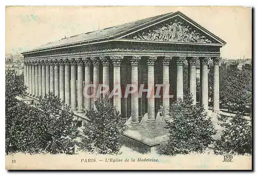 Cartes postales Paris L'Eglise de la Madeleine