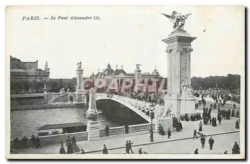 Cartes postales Paris Le Pont Alexandre III