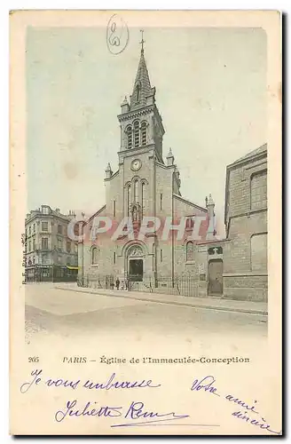 Cartes postales Paris Eglise de l'Immaculee Conception