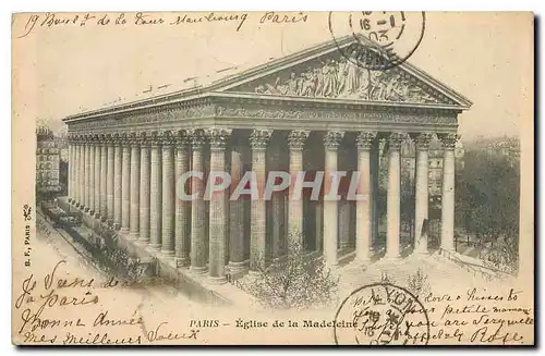 Cartes postales Paris Eglise de la Madeleine