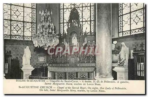 Cartes postales Eglise St Augustin Chapelle du Scare Coeur