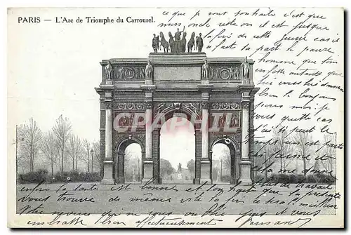 Cartes postales Paris L'Arc de Triomphe du Carrousel