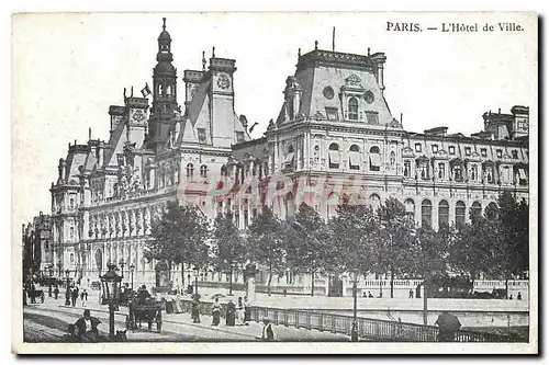 Cartes postales Paris l'Hotel de Ville