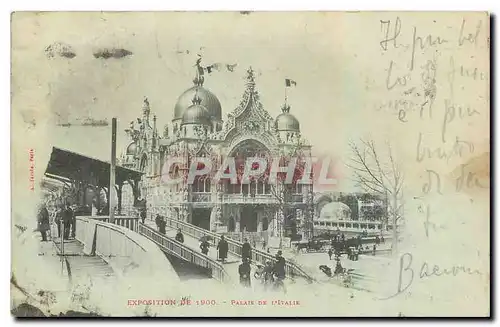 Cartes postales Palais de l'Italie Exposition de 1900 Paris