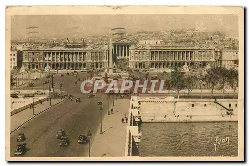 Cartes postales Paris Vue generale de la Place de la Concorde