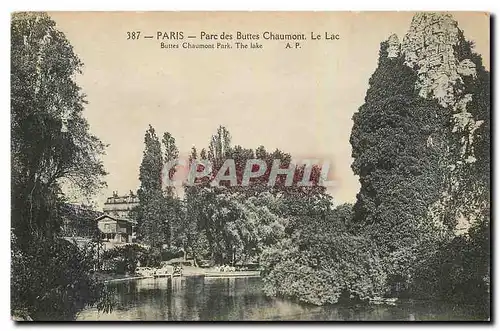 Cartes postales Paris Parc des Buttes Chauont Le Lac